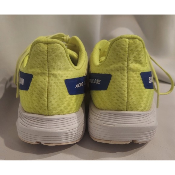 Salomon Mens Phosphor Yellow & Blue Aero Blaze Running Shoes Sneakers Size 9.5 - Picture 4 of 16